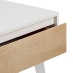 Table de chevet moderne en bois massif avec 1 tiroir