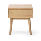 Table de chevet moderne en bois massif avec 1 tiroir