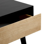Table de chevet moderne en bois massif avec 1 tiroir