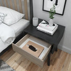 Table de chevet moderne en bois massif avec 1 tiroir
