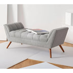 Banc capitonné 135,1 cm L x 53,1 cm P x 53,1 cm H