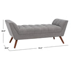 Banc capitonné 135,1 cm L x 53,1 cm P x 53,1 cm H