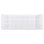 Banc capitonné 135,1 cm L x 53,1 cm P x 53,1 cm H