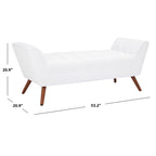 Banc capitonné 135,1 cm L x 53,1 cm P x 53,1 cm H