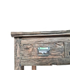 Îlot de cuisine rustique à 2 tiroirs