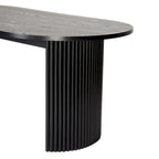 Table à manger ovale noire