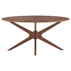 Table à manger ovale finition noyer