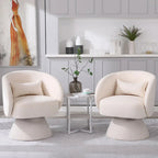 Fauteuil pivotant rembourré (lot de 2)