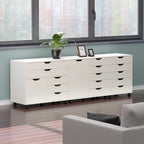 Ensemble de 3 armoires de rangement Halifax, blanc