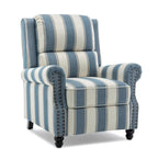 Lot de 2 fauteuils inclinables modernes à assise rembourrée en cuir PU/tissu